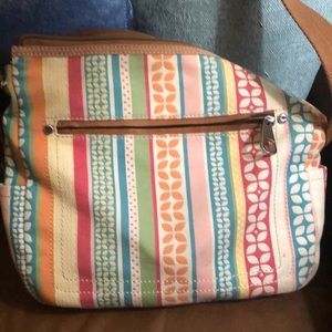 Fossil multi colored shoulder bag